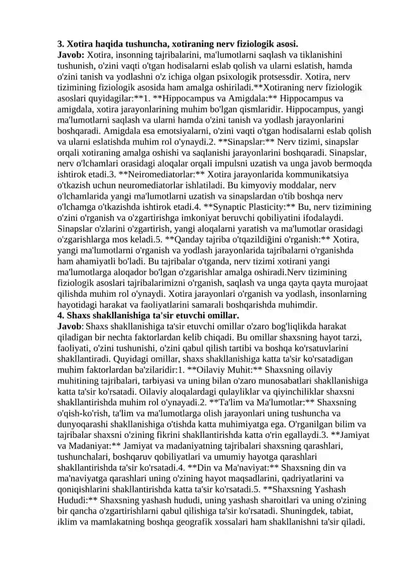 Psixologiya fanining predmeti va vazifalari 2