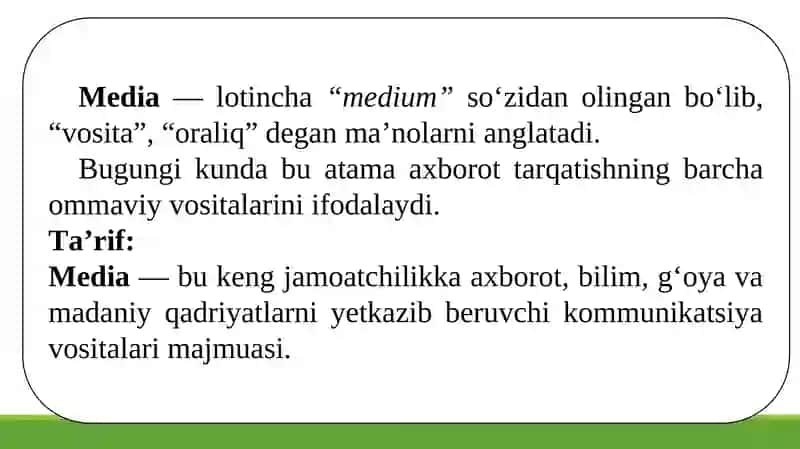 O‘QUVCHILARDA MEDIA MADANIYATNI SHAKLLANTIRISH 2