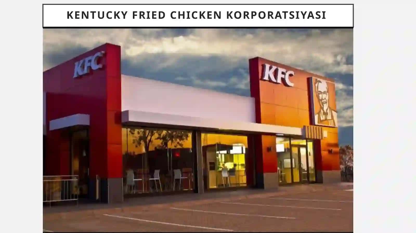 KFC oziq-ovqat kompaniyasi 2