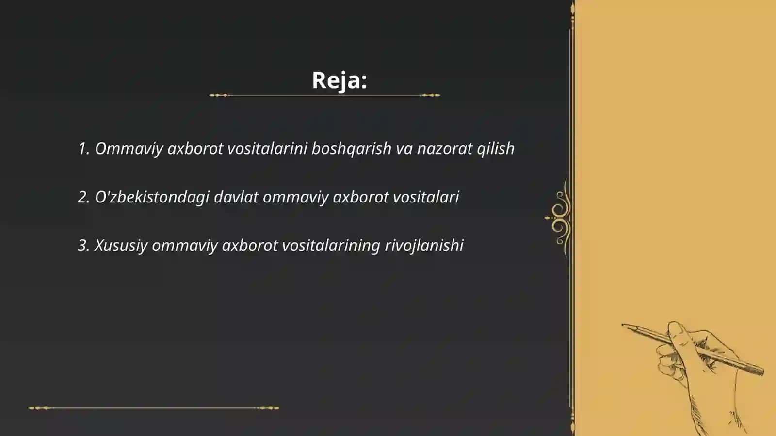 Ommaviy axborot vositalarining faoliyati 2
