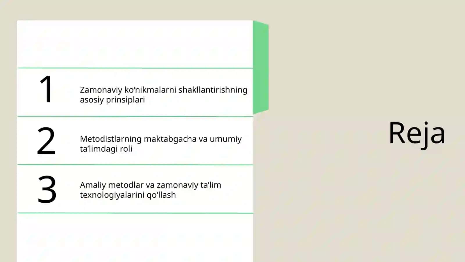 Zamonaviy ko‘nikmalarni shakllantirishning asosiy prinsiplari 2