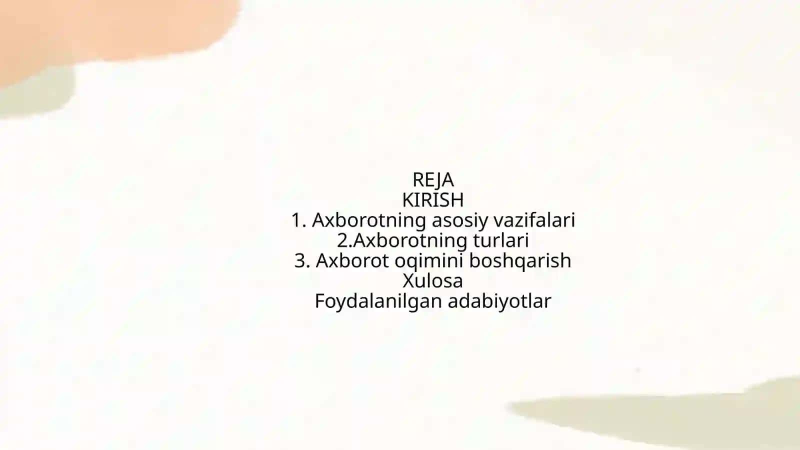 OPERATOR FAOLIYATIDA AXBOROTLARNING ROLI 2