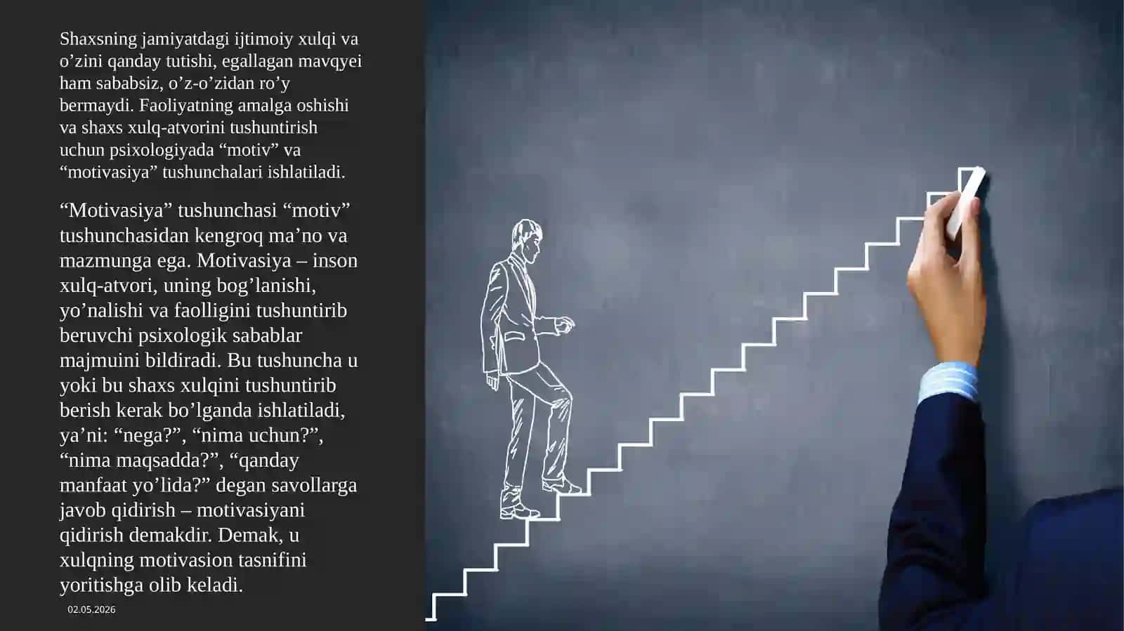Xorij psixologiyasida motiv va motivatsiya muammosi 2