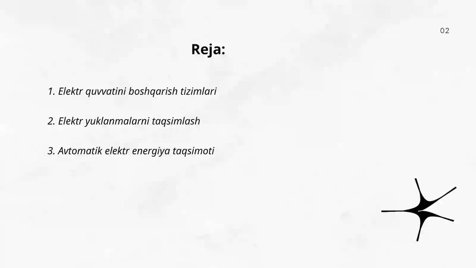 Elektr rejimini avtomatik boshqarish 2