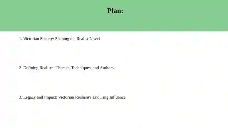The Victorian age and Realism in English literature 2