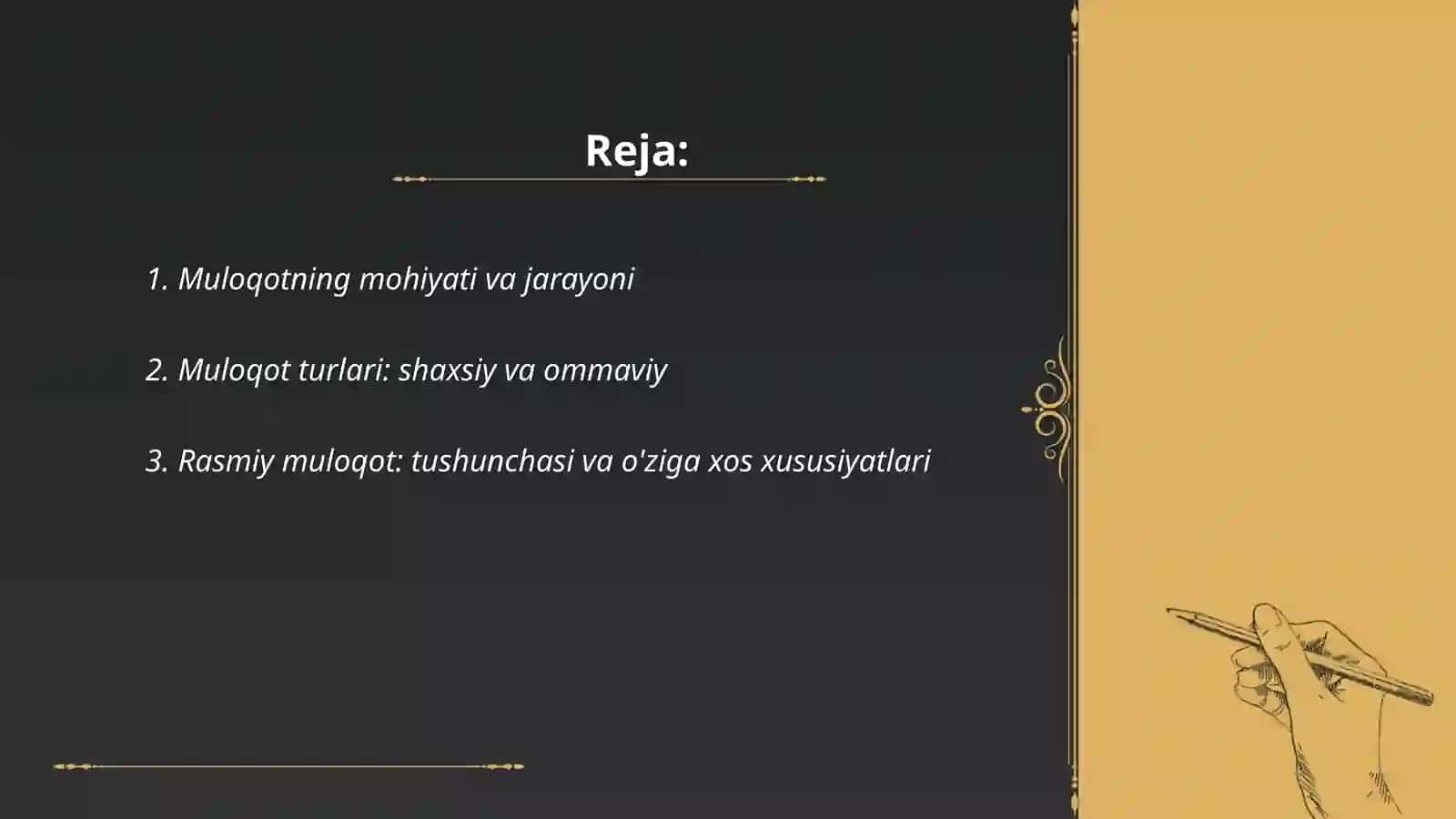 Muloqot va kommunikatsiya 2