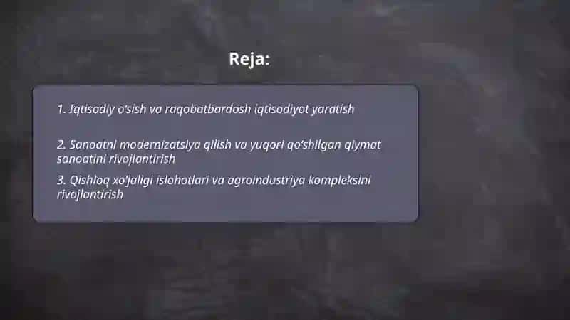 Oʻzbekiston 2030 taraqqiyot strategiyasi 2