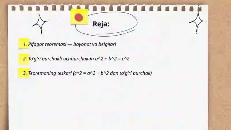 Pifagor teoremasi 2