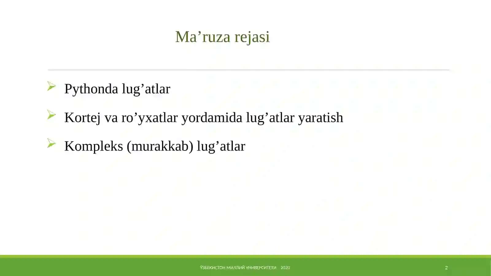 Pythondasturlashtili 2