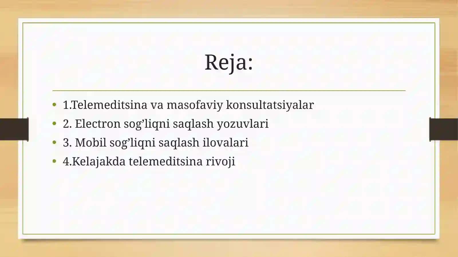Telemeditsina va masofaviy monitoring 2