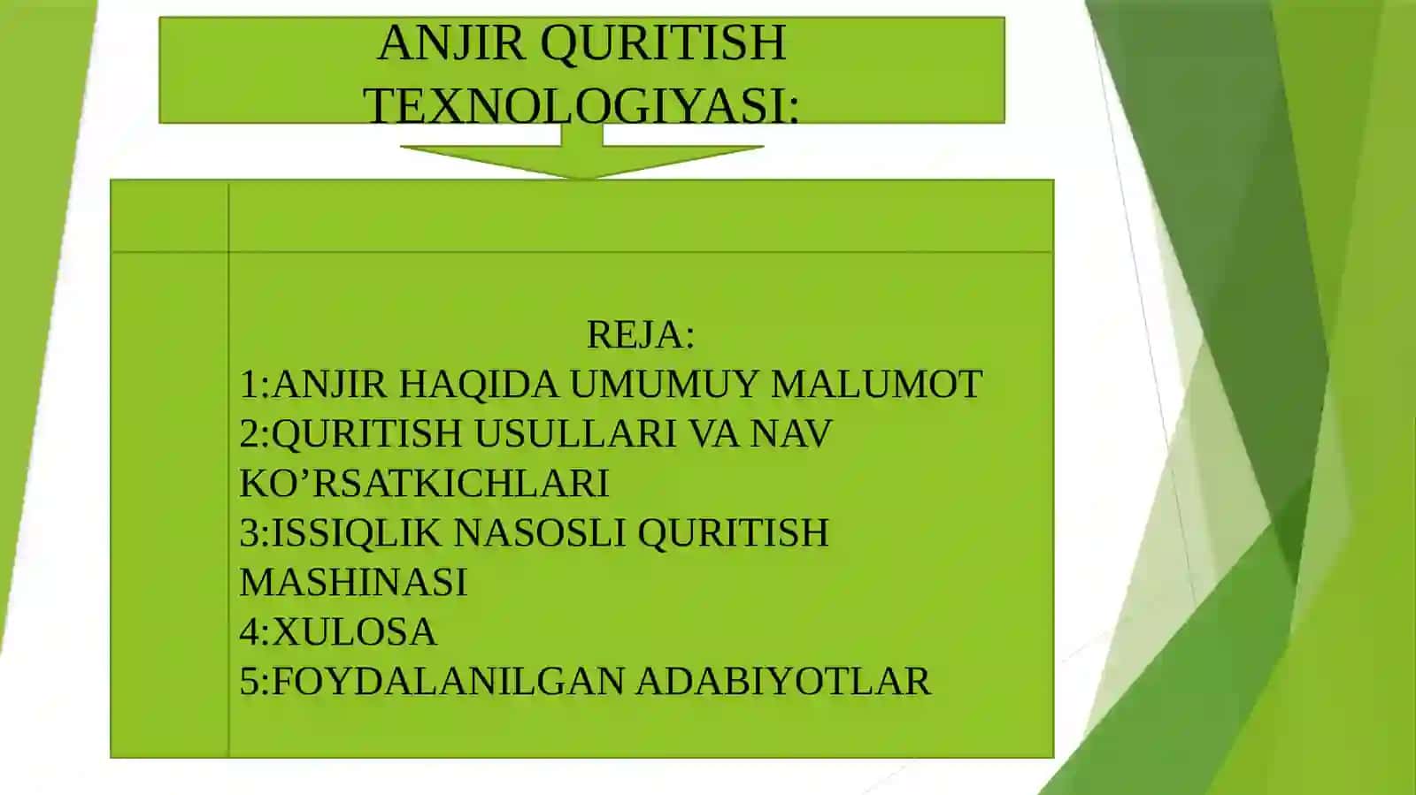 ANJIR QURITISH TEXNOLOGIYASI 2
