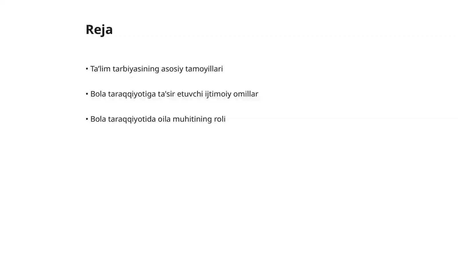 Taʼlim Tarbiya Jarayonida Bola Taraqqiyotiga Ta'sir Etuvchi Omillar va Bola Taraqqiyotini Psixodiagnostika Qilishning O'ziga Xos Tomonlari 2