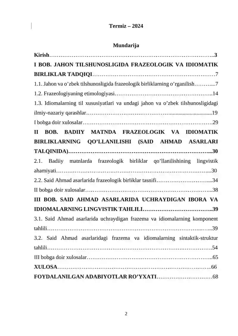 Said Ahmad asarlarida frazeologik va idiomatik birliklar tadqiqi 2