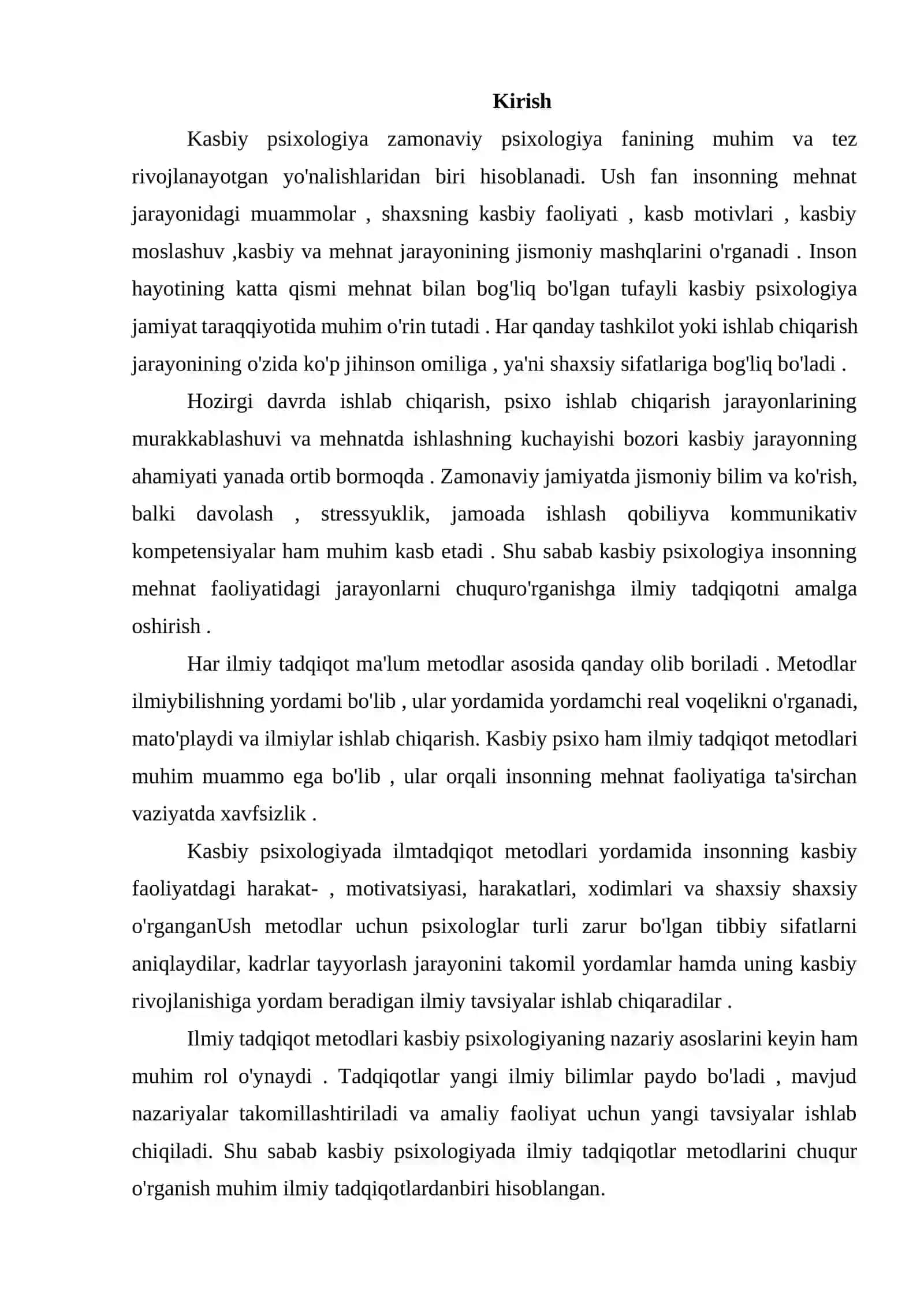 Kasbiy psixologiyaning ilmiy tadqiqot metodlari 2