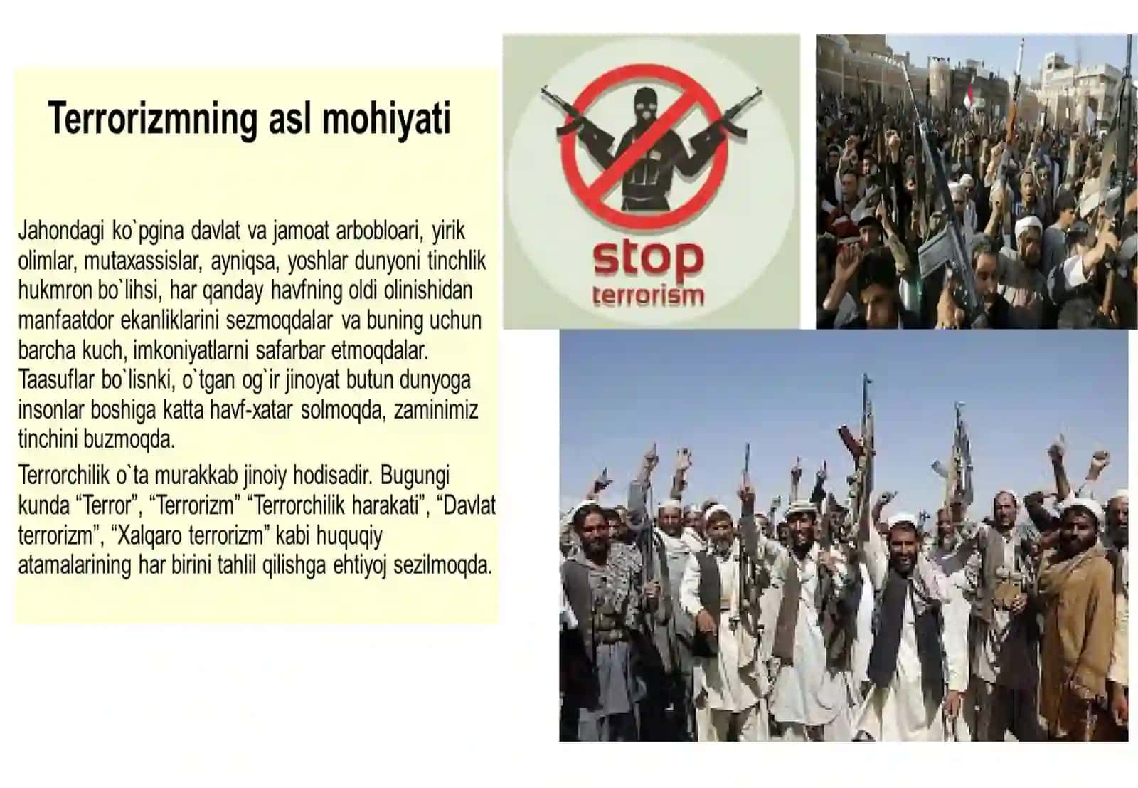 O'zbekiston Respublikasi Terrorizmga qarshi kurash to'g'risidagi qonuni 2