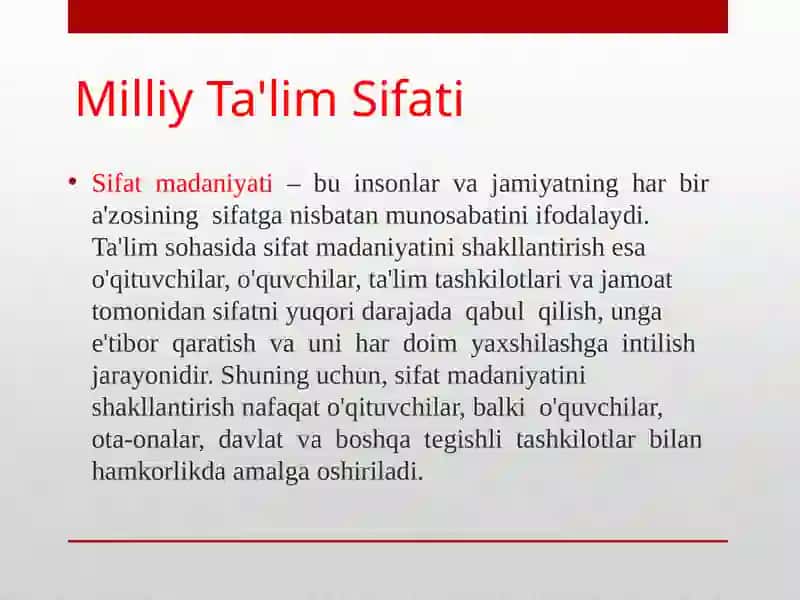 Sifat Madaniyatini Shakllantirish 2