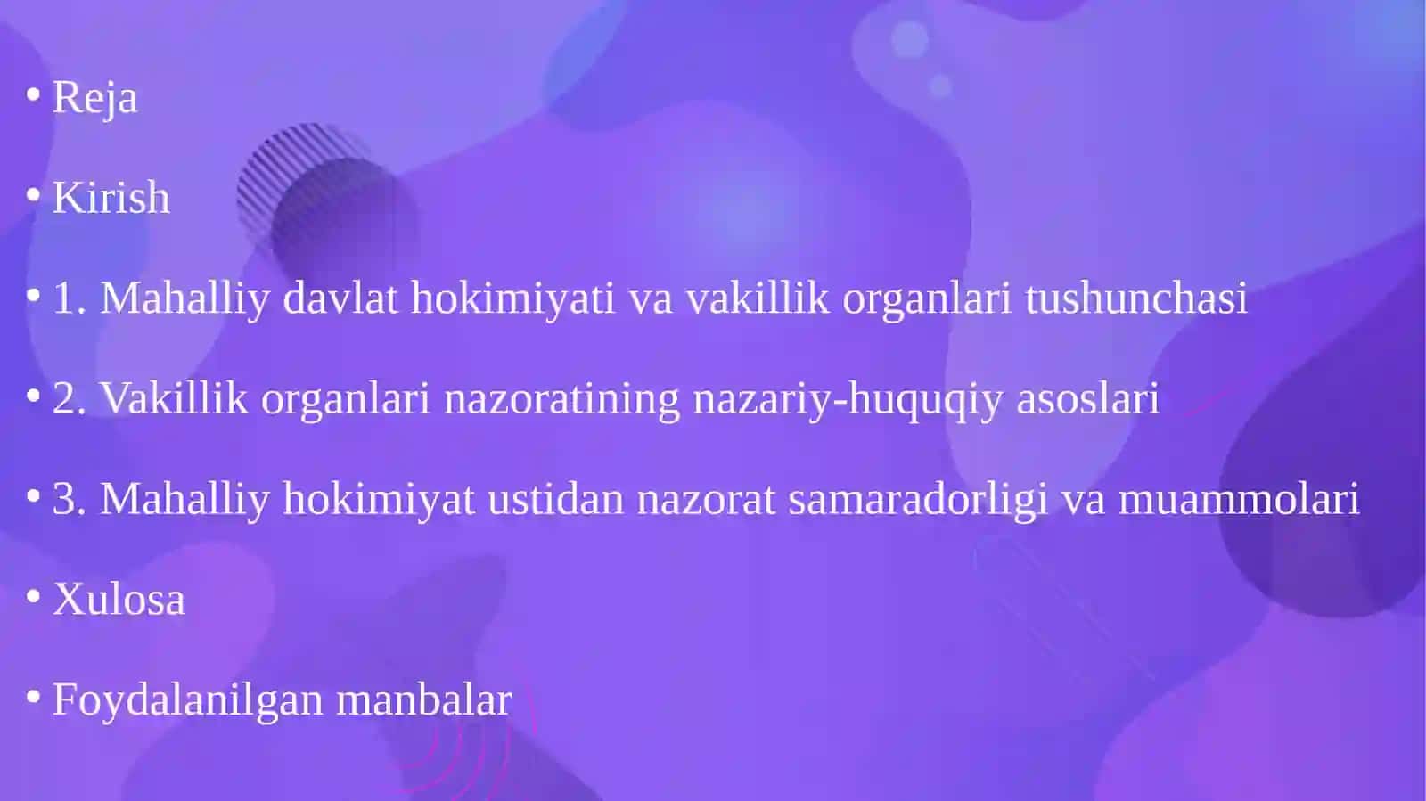 Mahalliy davlat hokimiyati organlari faoliyati ustidan vakillik organlari nazorati(nazariy-huquqiy yondashuv) 2