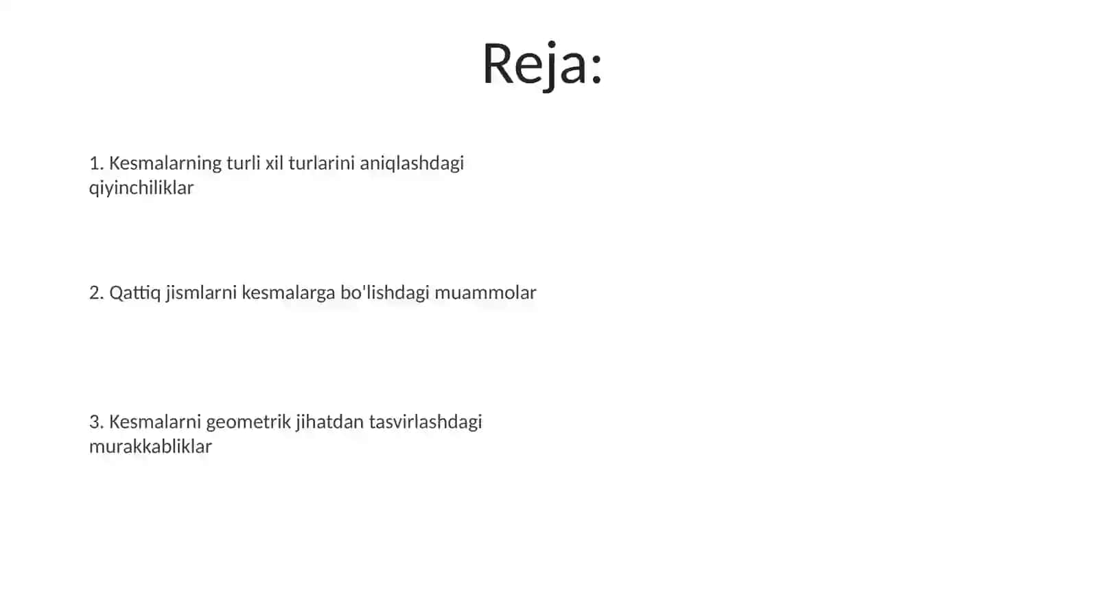 Kõpyoqlilar:ularning turli kesimlarini tasvirlashga oid masalalar yechish 2
