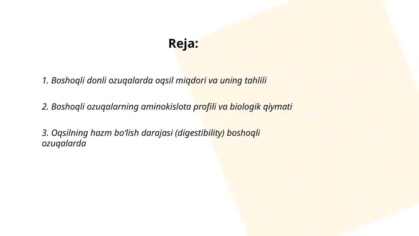 Boshoqli donli ozuqalarning protein, vitamin va mineralli to'yimliligi 2