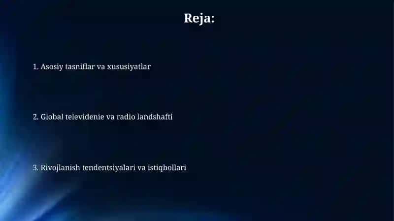 Xalqaro televideniya va radioning tizimli tasnifi 2