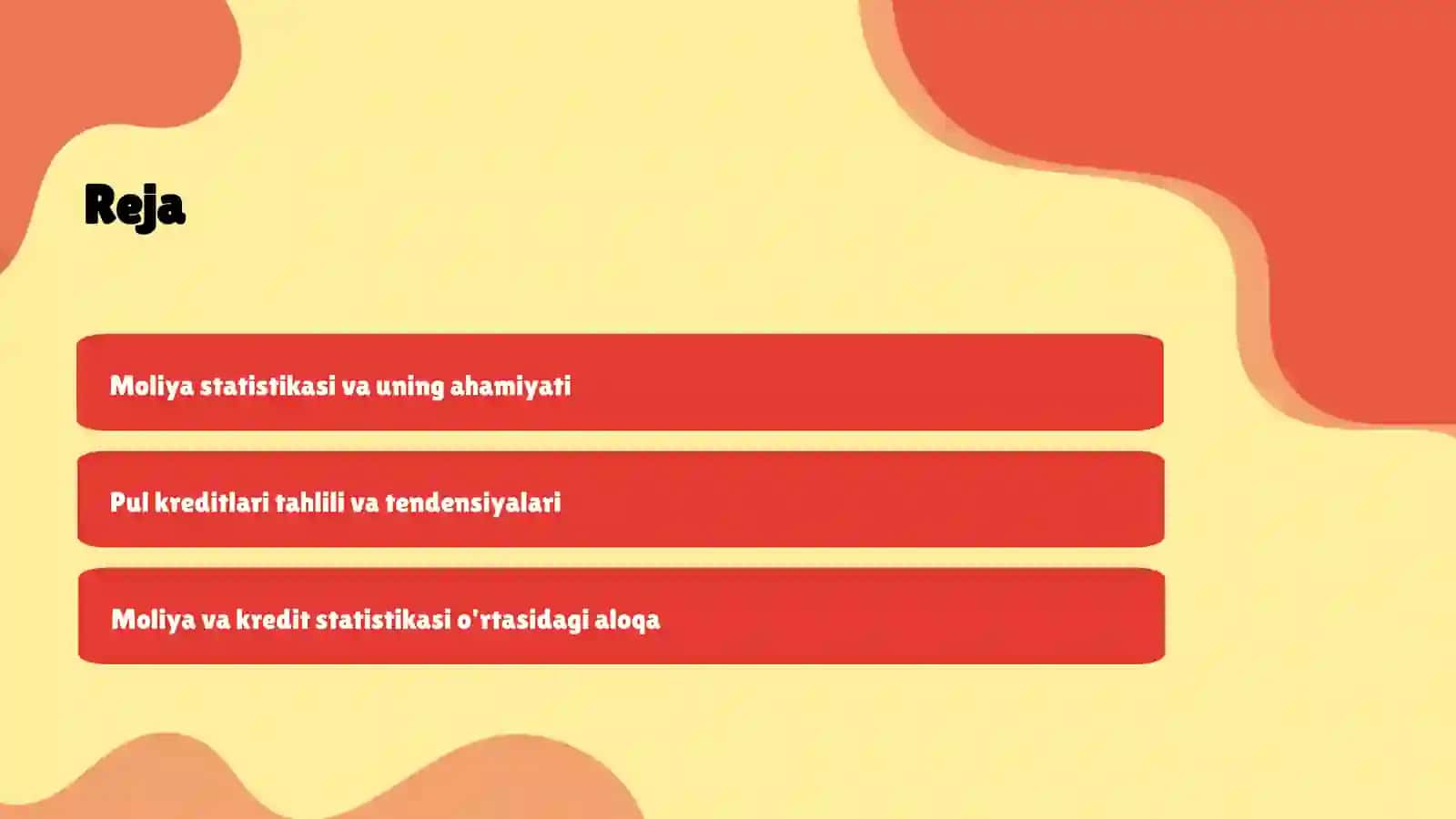Moliya va pul kredit statistikasi 2
