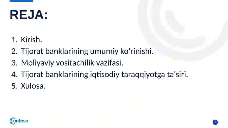 Tijorat banklari moliyaviy vositachi sifatida 2