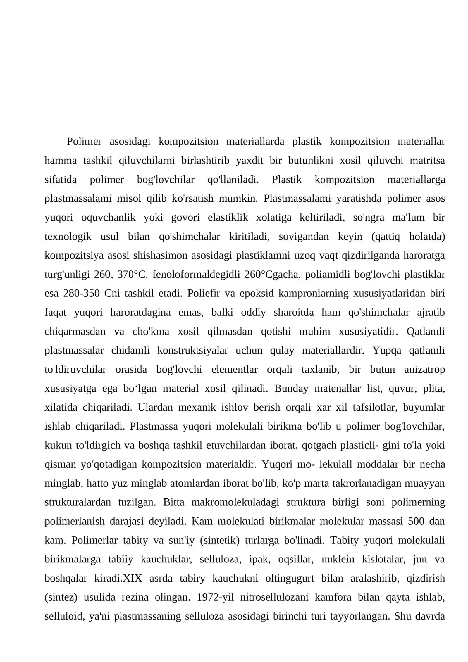 QURILISH KOMPOZITSION POLIMER MATERIALLARNING TURLARI 2