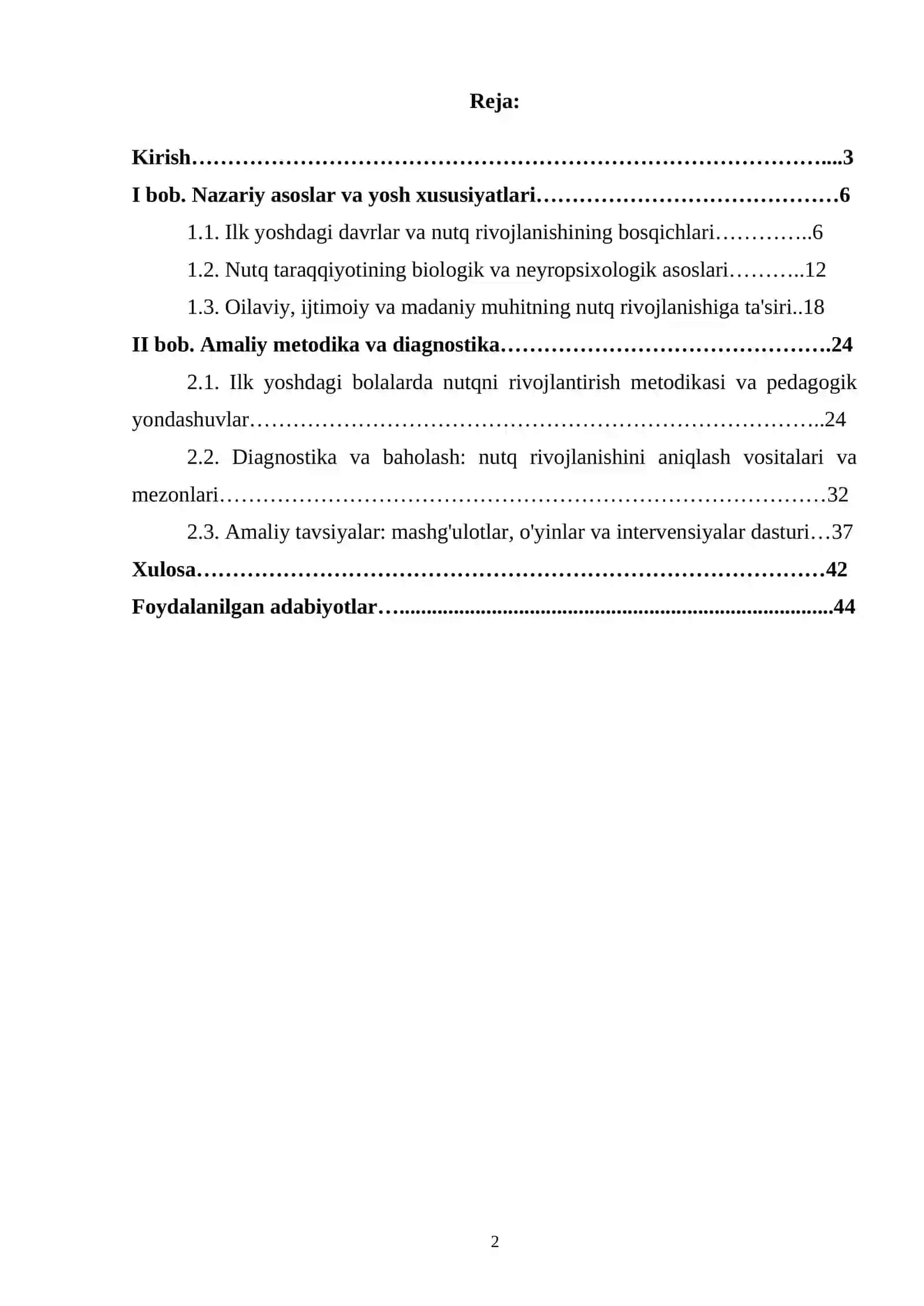 ILK YOSHDAGI BOLALAR NUTQINI RIVOJLANTIRISHNING OʻZIGA XOSLIGI 2
