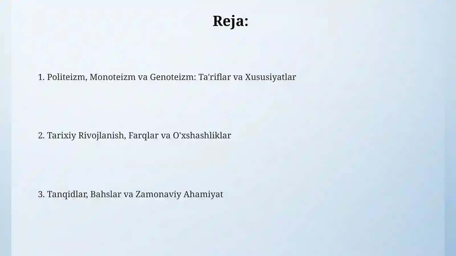 Politeizm, Monoteizm va Genoteizm: Ta'riflar va Xususiyatlar 2