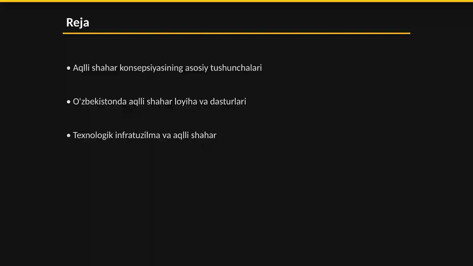 Aqlli shahar konsepsiyasi 2