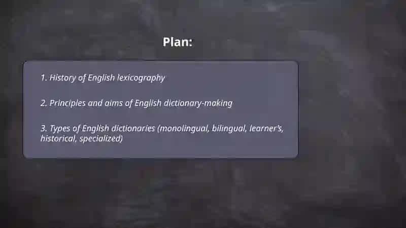 Lexicograpy 2
