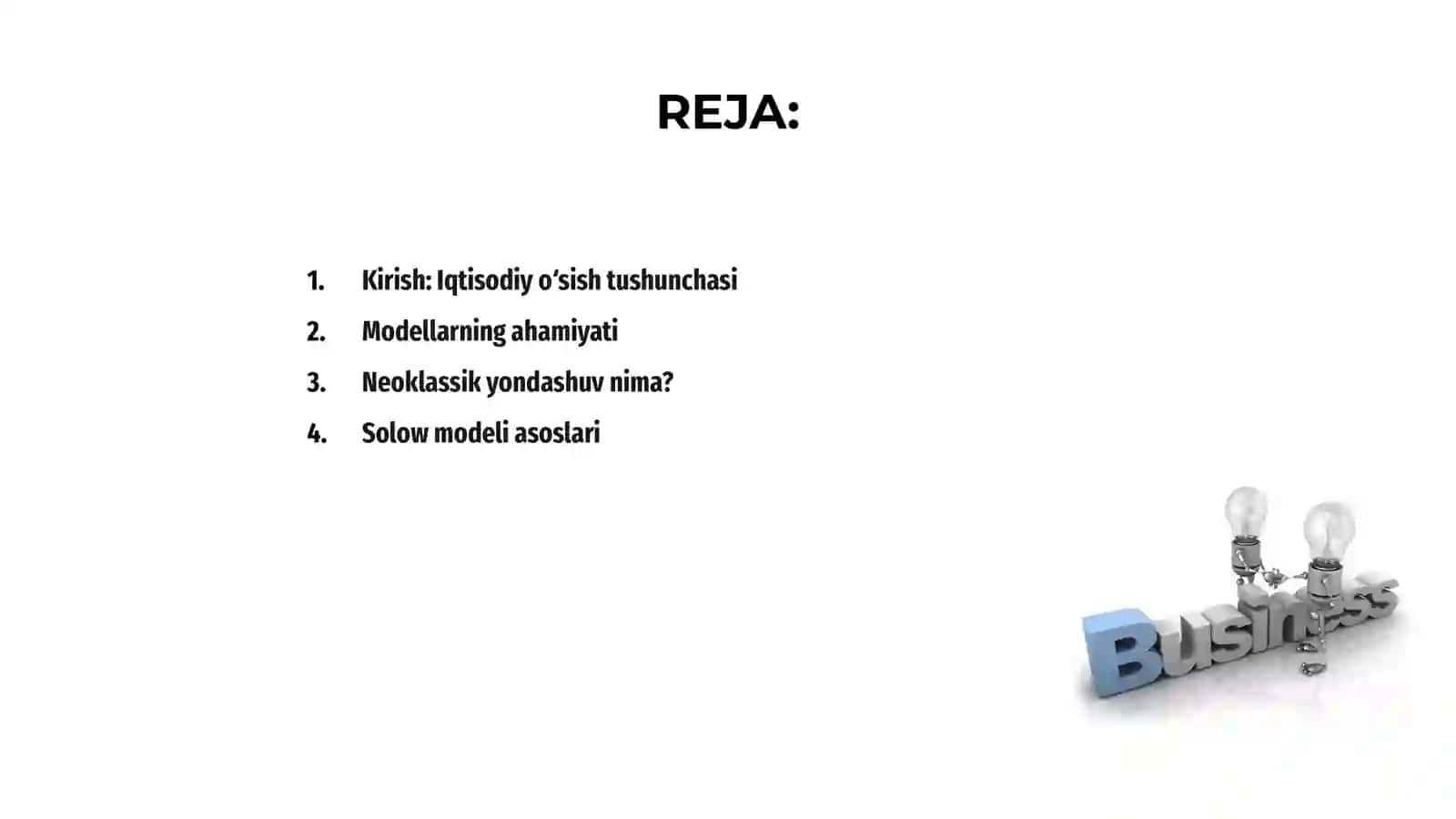 Iqtisodiy o‘sishning neoklassik modellari 2