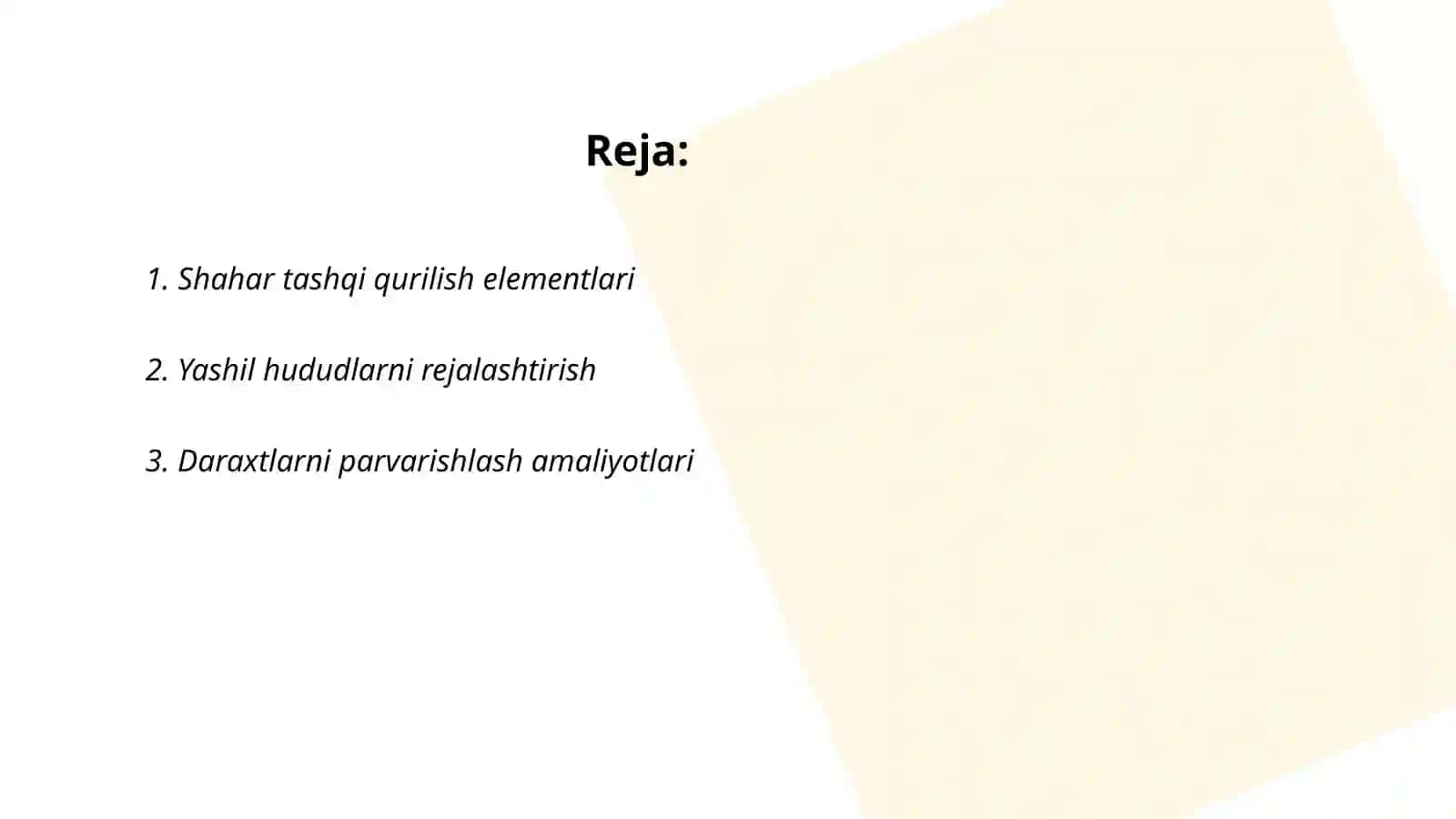 Shahar tashqi qurilish elementlari 2