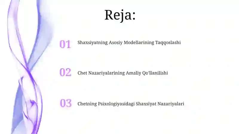 Chet el psixologiyasida shaxs nazaryalari 2