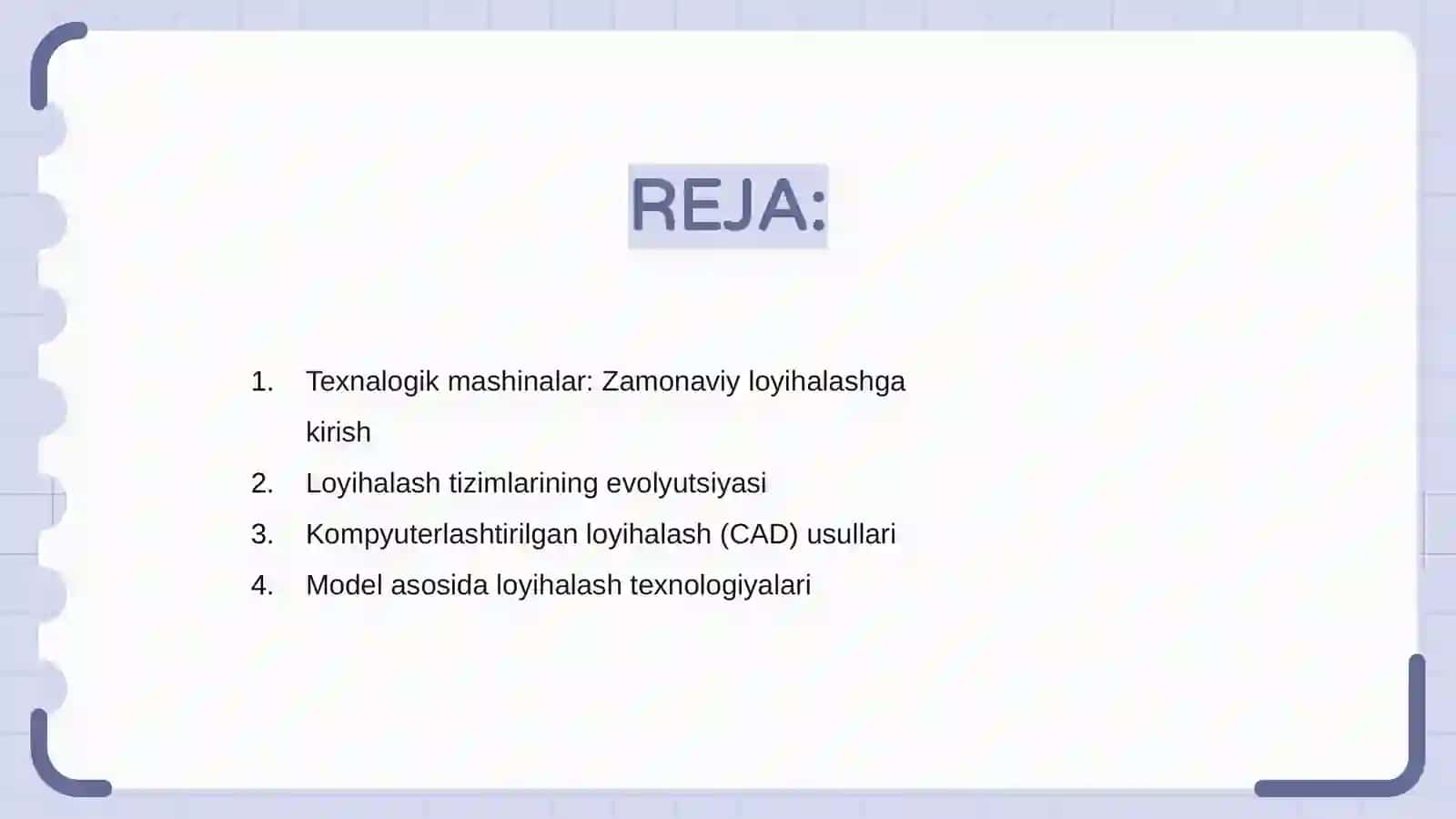 Texnalogik mashinalarni loyihalash tizimlarining zamonaviy usullari 2