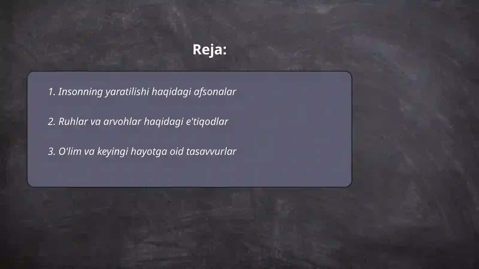 Inson antropologiyasiga doir afsona va diniy tasavvurlar 2