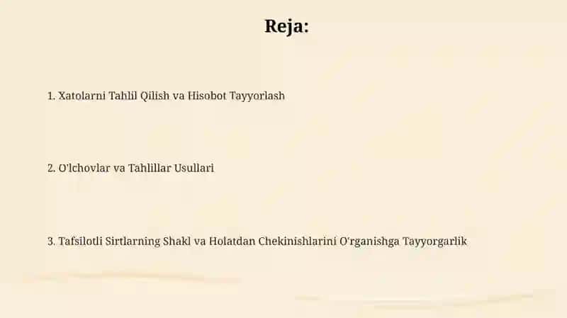 Detallar yuzalarini shakldan, joylashishdan og‘ishlari mavzusida taqdimot tayyorlash 2