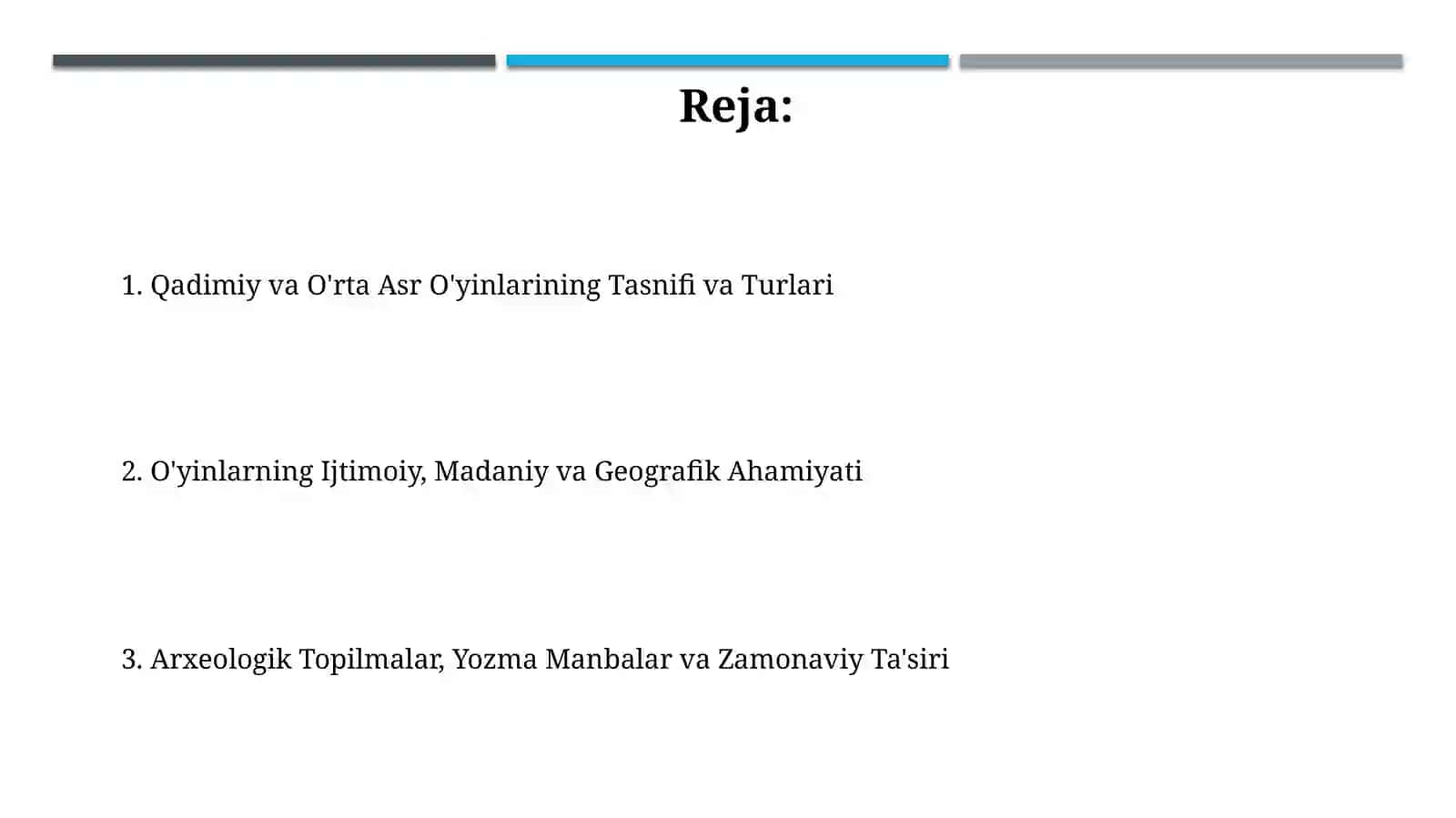 Qadimgi va o'rta asrlardagioʻyinturlari 2