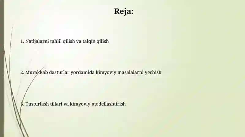 Kimyoviy Masalalar Yechish 2