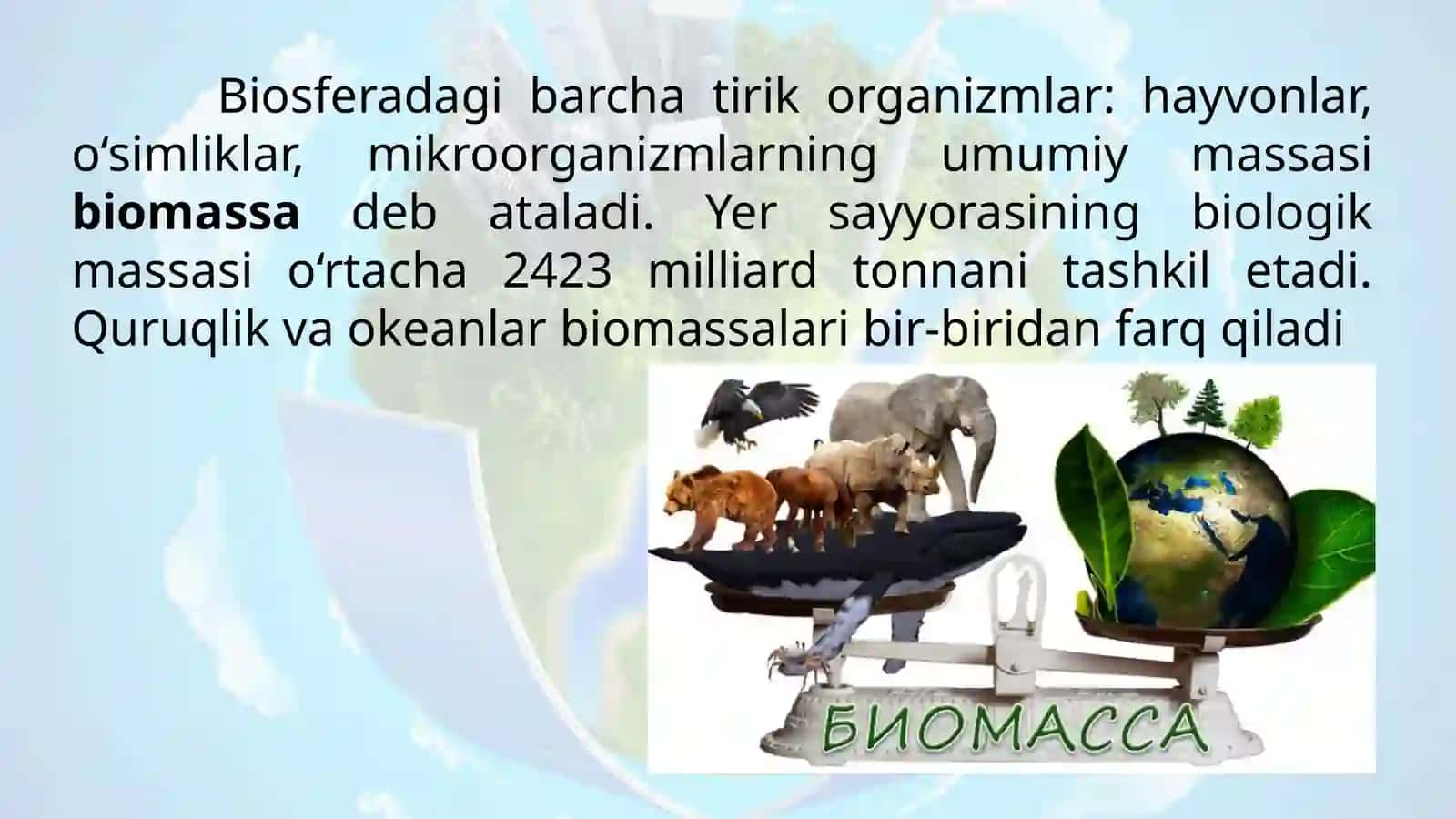 Biosfera  biomassasi 2