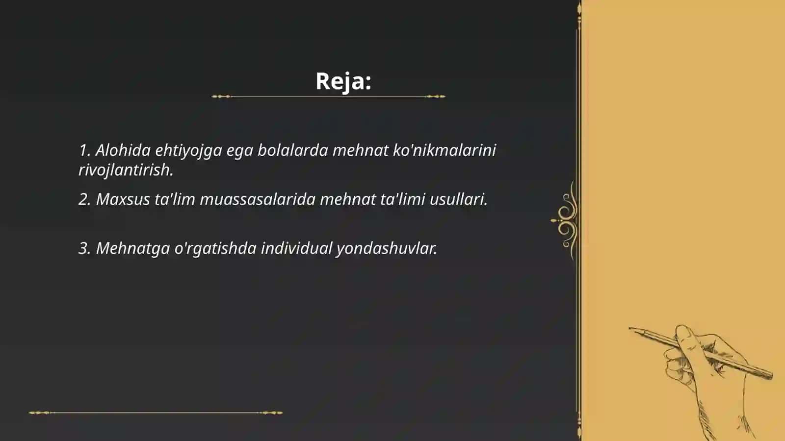 Alohida ehtiyojga ega bo’lgan bolalarni mehnatga orgatish 2