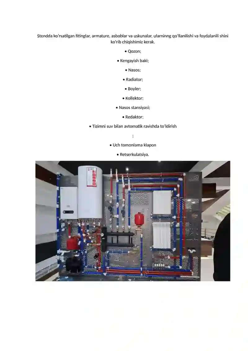Zamonaviy isitish va issiq suv tizmla elementlari 2