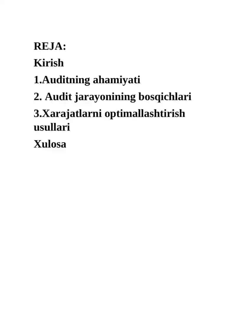 Tijorat banklarining xarajatlari auditi 2