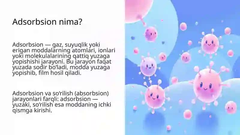 Organizmdagi Adsorbsion Jarayonlari 2