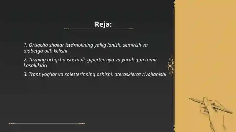 Oziq ovqatlarning organizmga zararli tasiri 2