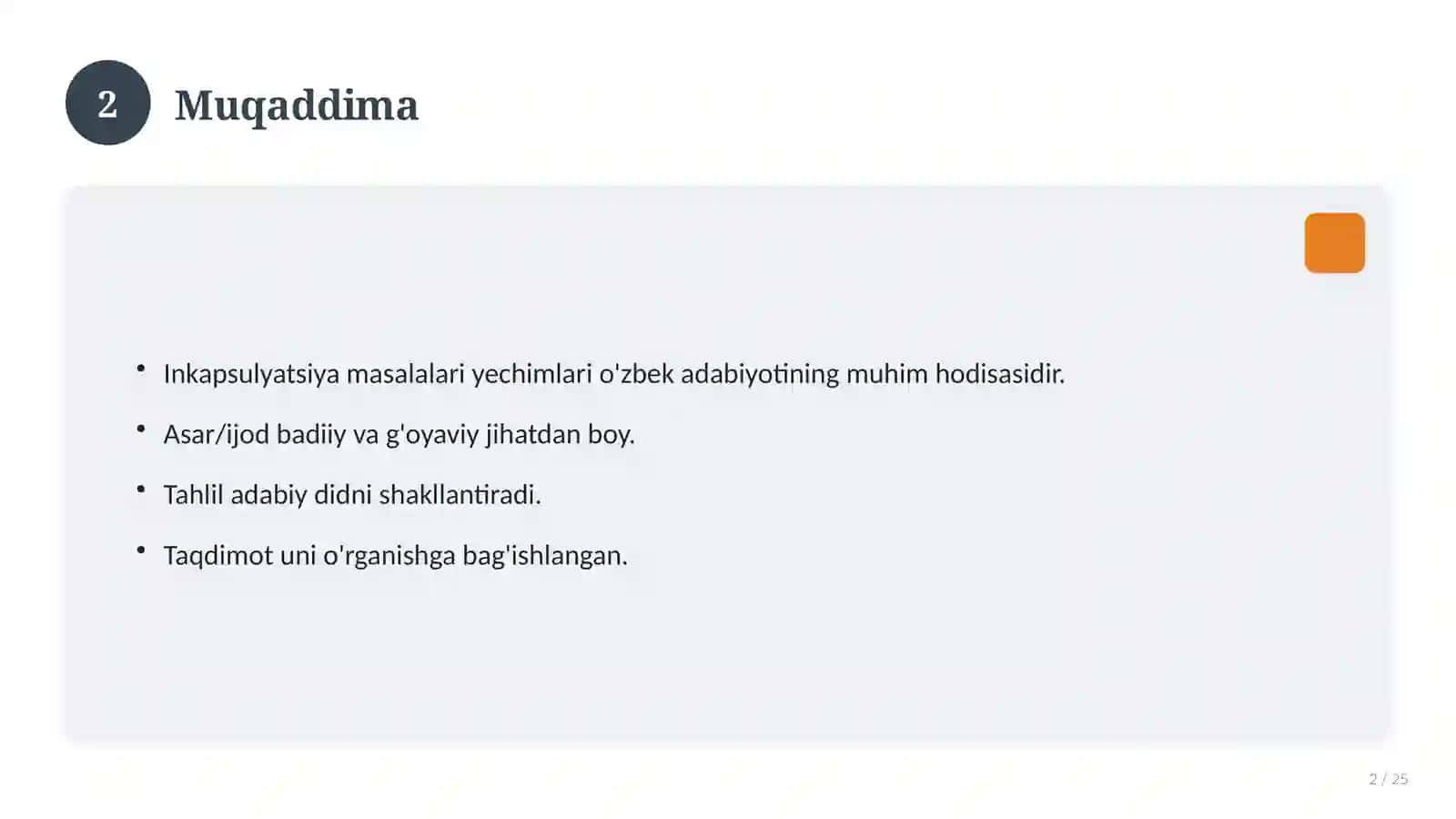 Inkapsulyatsiya masalalari yechimlari 2
