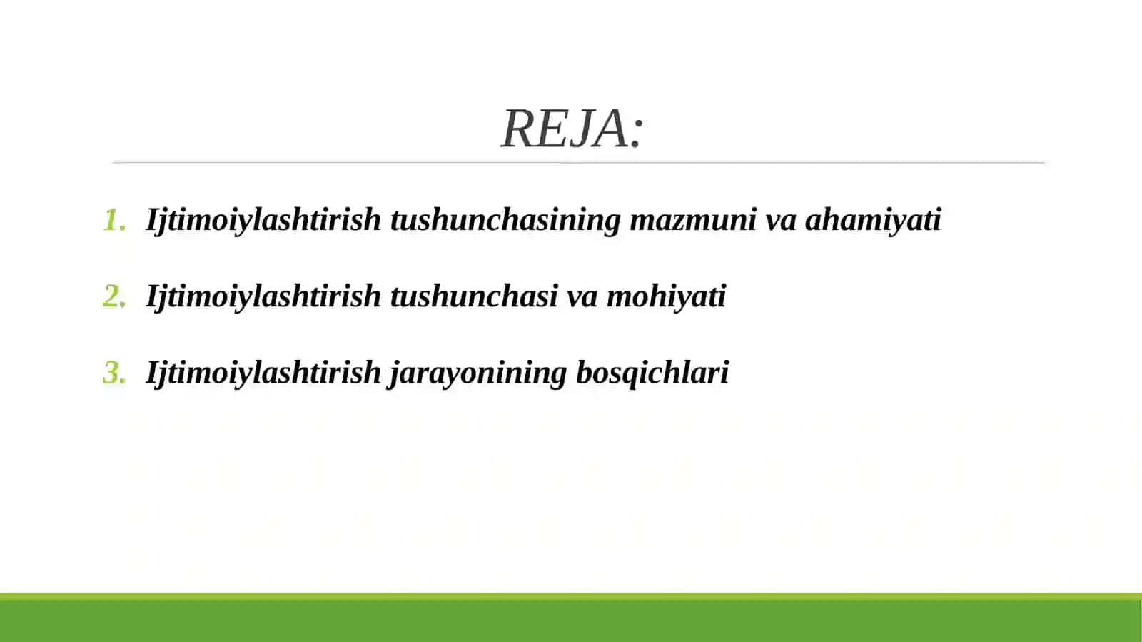 IJTIMOIYLASHUVGA TA’SIR ETUVCHI OMILLAR 2