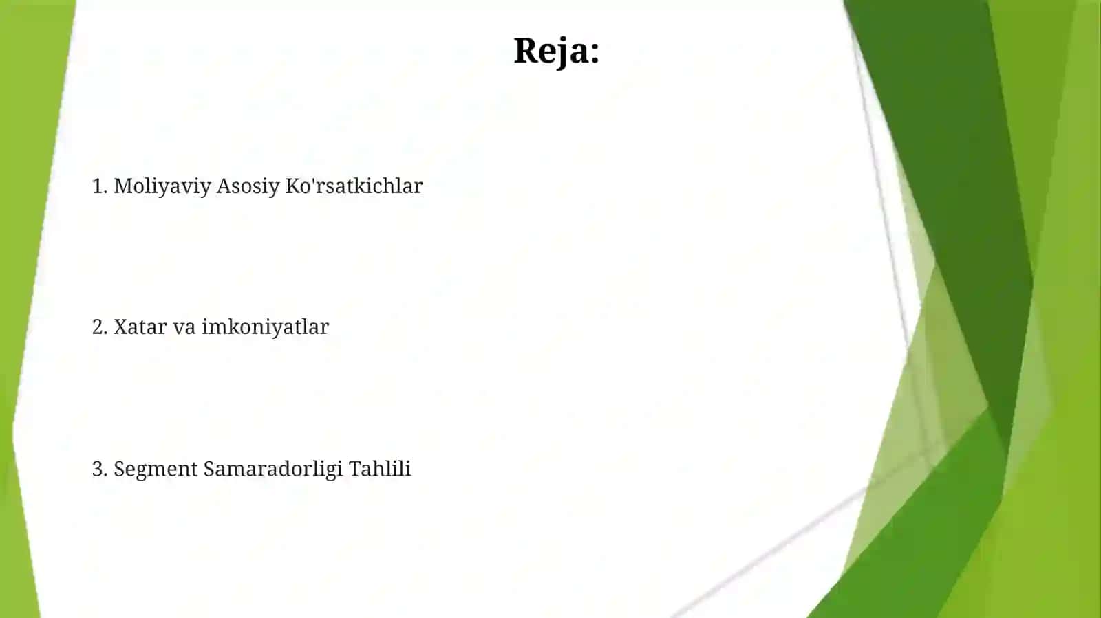 Kompaniyalar guruhining moliyaviy hisoboti 2
