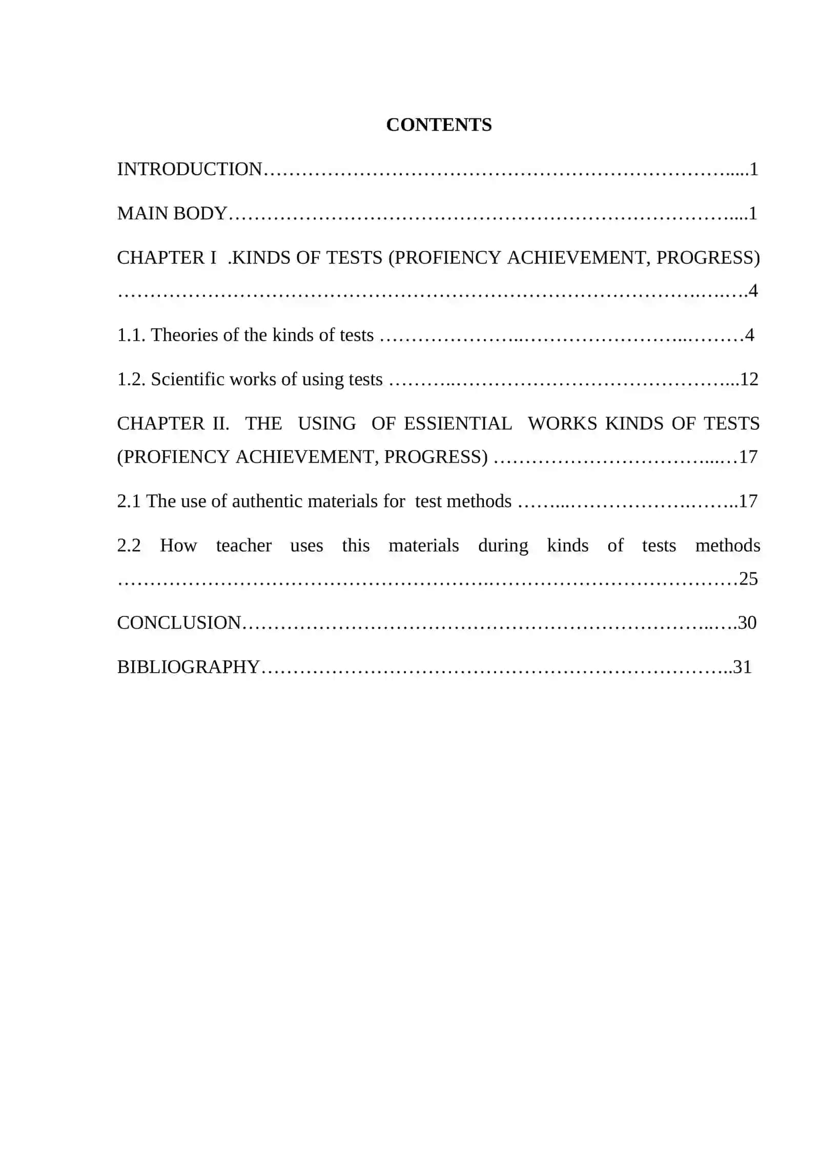 Kinds of Tests (Proficiency Achievement, Progress) - Kurs Ishi 2