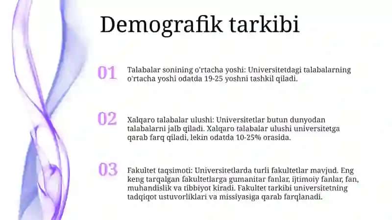 Fakultet taqsimoti 2